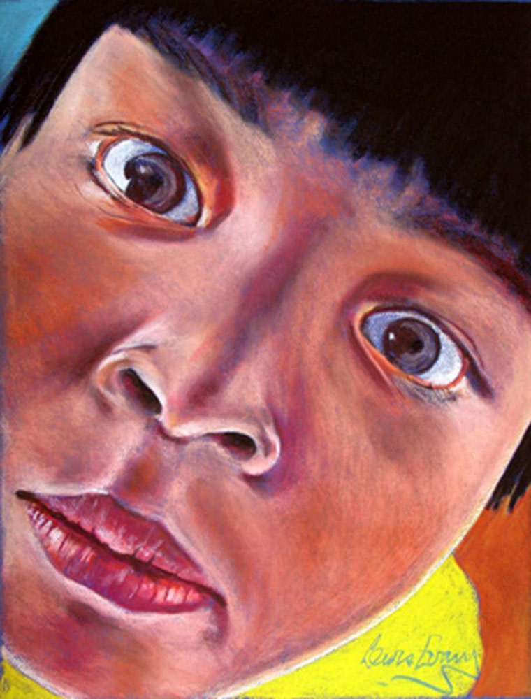 Girl in a yellow t-shirt