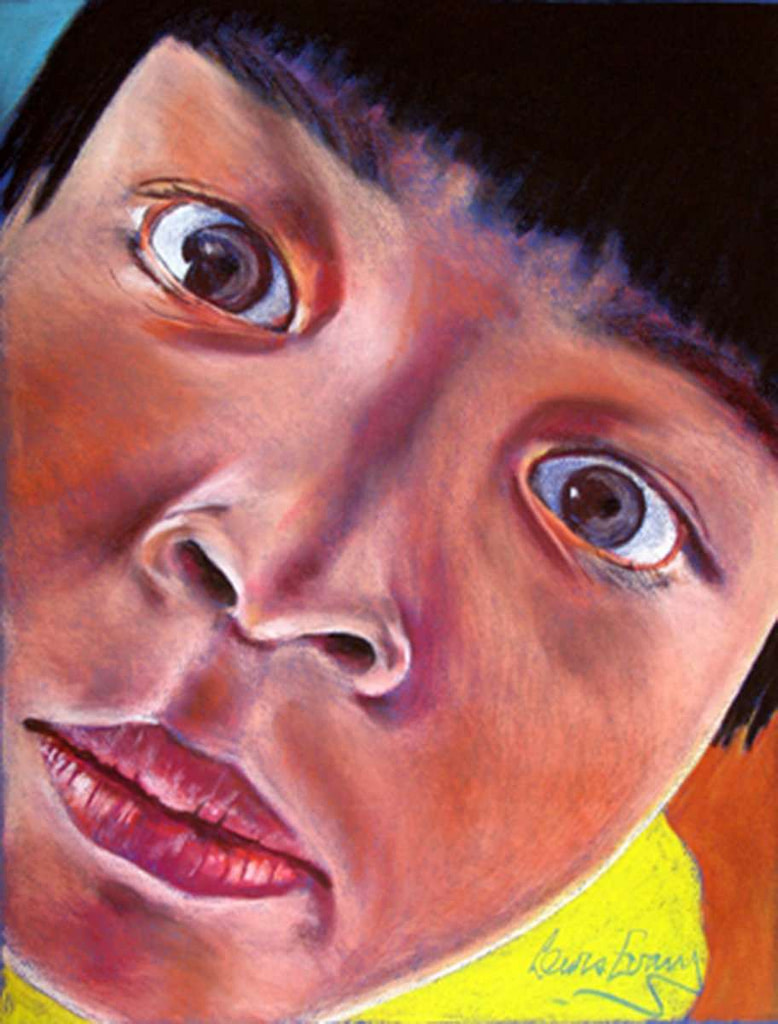 Girl in a yellow t-shirt